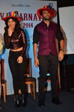 Neha Sharma, Jackky Bhagnani at the Promotion of Youngistaan at the 2014 Goa Carnival on 17th Feb 2014